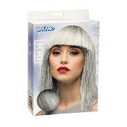 Pruik Crazy Zilver