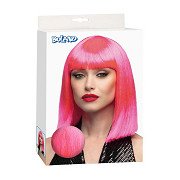 Pruik Dance Neon Roze
