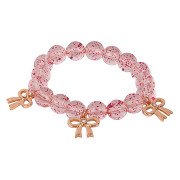 Precious Bows Bead Bracelet Pink