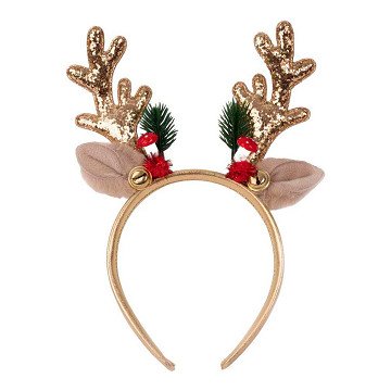 Holiday Rudolph Headband - Gold