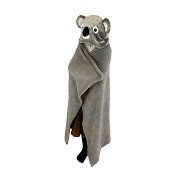 Noxxiez Koala Kuscheldecke mit Kapuze, 130x100cm