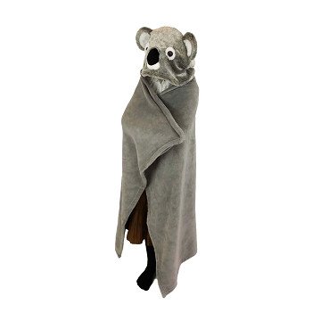 Noxxiez Koala Kuscheldecke mit Kapuze, 130x100cm