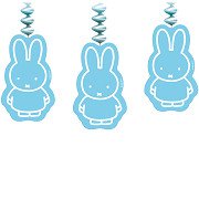 Hanging decoration Miffy Blue, 3 pcs.