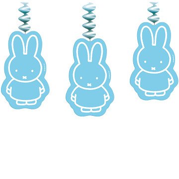 Hängedekoration Miffy Blue, 3 Stk.