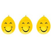 Lächelnde Gesichtsballons, 6 Stück.