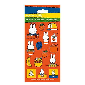 Stickervel Nijntje Eten