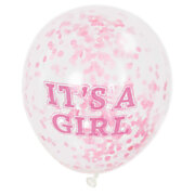 Confetti Balloons Girl, 6pcs.