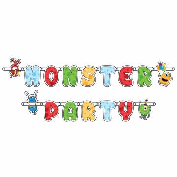 Letter Garland Monster Party