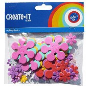 Foam stickers Flowers, 70 pcs.