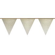 Gold Glitter Bunting, 6mtr.