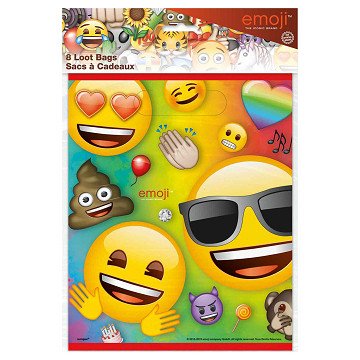 Emoji Uitdeelzakjes, 8st.