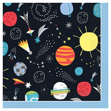 Space Napkins, 16pcs.