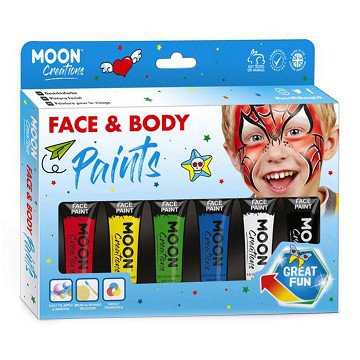 Face & Body Paint Schminkset - Primaire Kleuren