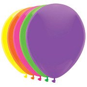 Luftballons 5 Neonfarben, 10 Stk.