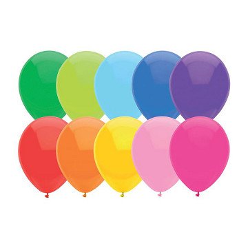 Luftballons Bunt, 10 Stk.