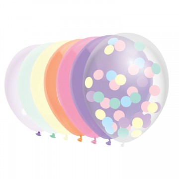 Luftballons Pastell, 10Stk.