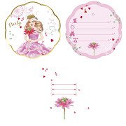 Princess Invitations, 6 pcs.