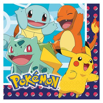 Pokemon Servetten, 16st.
