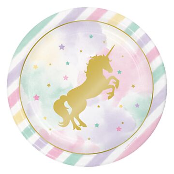 Unicorn Plates, 8pcs.