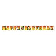 Dino-Buchstabenbanner Happy Birthday, 220cm