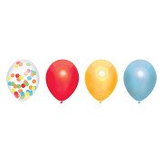 Ballon-Mix Regenbogen, 6 Stk.