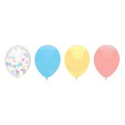 Ballonmischung Pastell, 6 Stk.