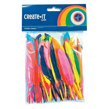 Colored Feathers, 100 pcs.