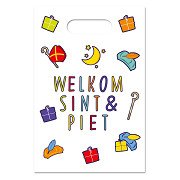 Uitdeelzakjes Welkom Sint & Piet, 6st