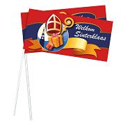 Sinterklaas waving flags, 50 pcs.