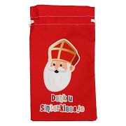 Pepernotenzakje Dank u Sinterklaasje Sint & Co. - 15x25cm