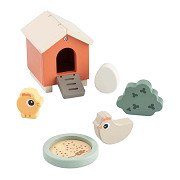 Done by Deer Tiny Farm Houten Speelset Clucky