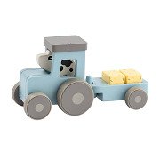 Done by Deer Tiny Farm Houten Tractor Dotti Blauw
