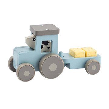 Done by Deer Tiny Farm Houten Tractor Dotti Blauw