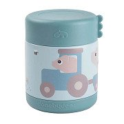 Done by Deer Insulated Food Bowl Tiny Farm - Blue