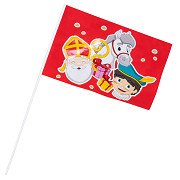 Santa Claus waving flag