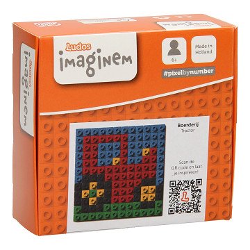 Ludos Pixel by Number - Tractor, 144pcs.
