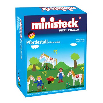 Ministeck Pixel Puzzle - Horse Stable