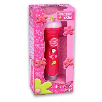 Bontempi Karaoke Microfoon met Opneemfunctie, Roze