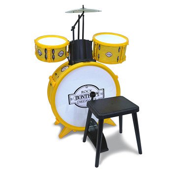 Bontempi Drumstel met Krukje, 4dlg.