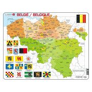 Larsen Jigsaw Puzzle Map Belgium, 48 pcs.