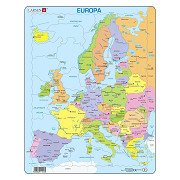Larsen Puzzle Karte Europa, 37-tlg.