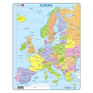 Larsen Puzzle Karte Europa, 37-tlg.