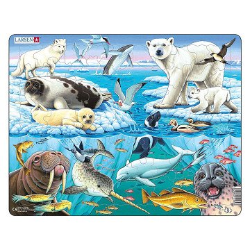 Larsen Jigsaw Puzzle Animals - Arctic Animals, 75 pcs.