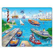 Larsen Puzzle Der Hafen, 35 Teile.