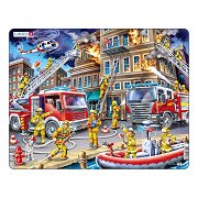 Larsen Puzzle „Die Feuerwehrmänner“, 45-tlg.