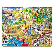 Larsen Puzzle Tiere – Im Zoo, 48 Teile.