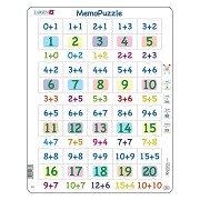 Larsen Memopuzzel - Optellen met Cijfers van 0-20, 40st.