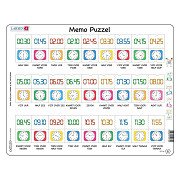 Larsen Memopuzzel Leren Klokkijken Traditionele en digitale klok , 54st.