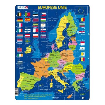 Larsen Puzzle Die Europäische Union, 70 Teile.