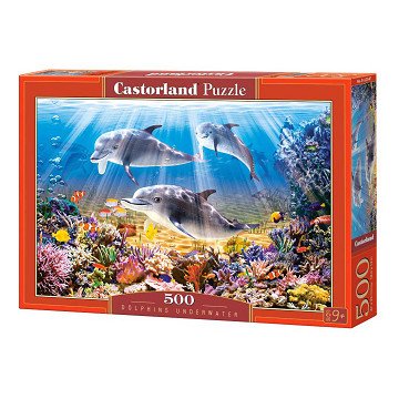 Castorland Puzzle Delfine unter Wasser, 500 Teile.